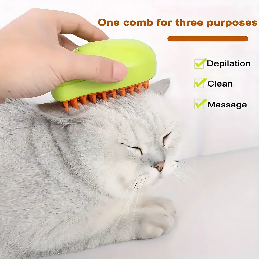 PawMist™ Steamy Pet Grooming Brush